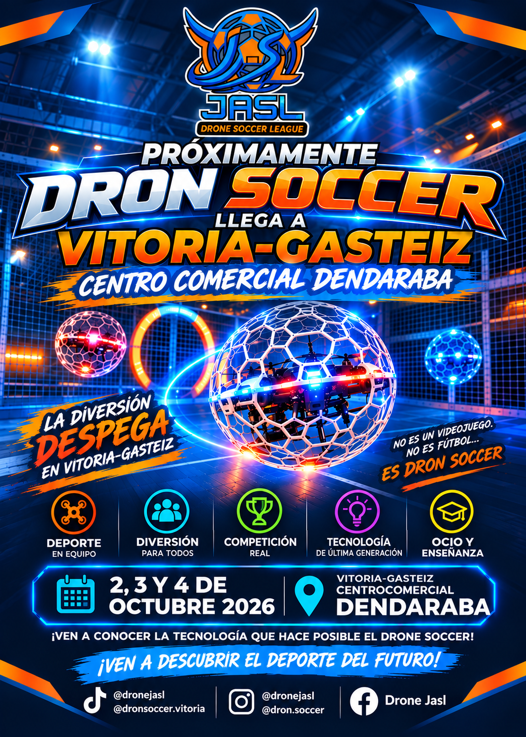 Dron Soccer llega a Vitoria – Gasteiz